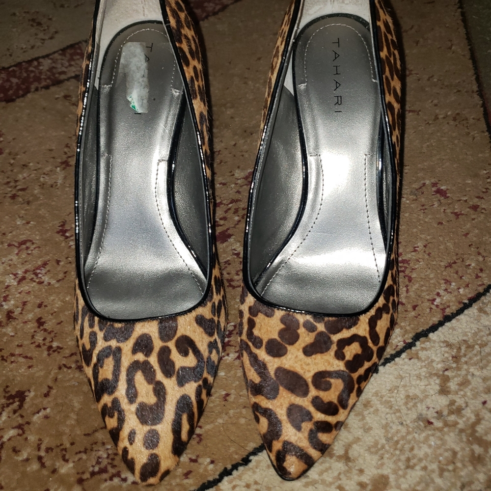 Tahari Ava Leopard Pumps